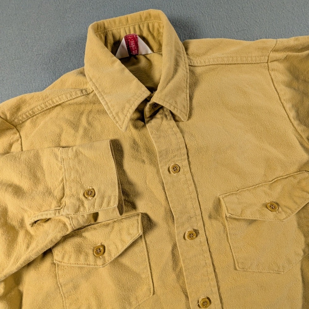 Frostproof Flannel Shirt Mens Size Medium Vintage Cotton Workwear Double Pockets